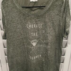 Maurices Olive Graphic Tee - Embrace the Journey